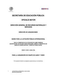 SECRETARÃA DE EDUCACIÃN PÃBLICA - CompraSEP ...