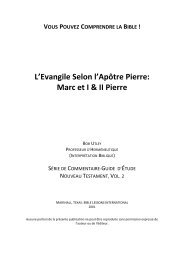 Marc et I & II Pierre - Free Bible Commentary