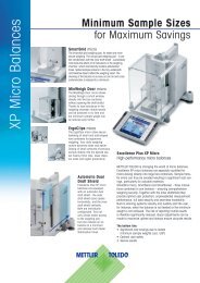 XP Micro Balances - Mettler Toledo