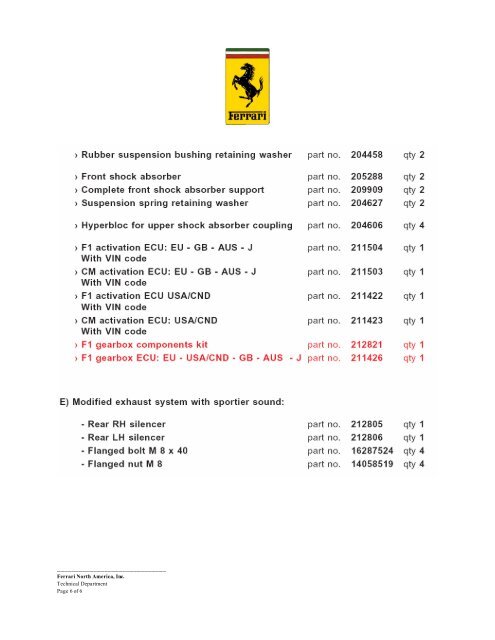 1265-A - 575 GTC Handling Package - Ferrari Life