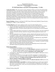 sample syllabus - Plymouth State University