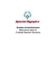 Bienvenue dans le Football Special Olympics
