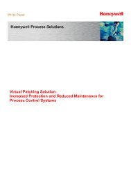 Virtual Patching Solution - Honeywell
