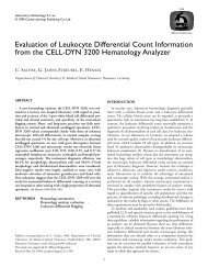 Evaluation of Leukocyte Differential Count Information - Carden ...