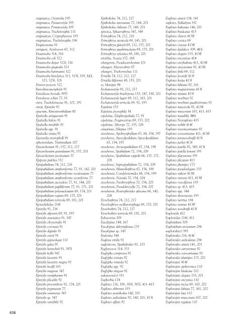 Systematic Index