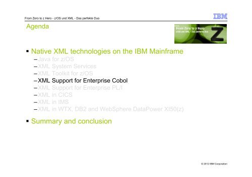 Introduction to XML and native XML technologies on the IBM ...