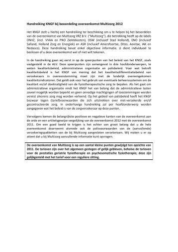 2012 Multizorg Handreiking.pdf - Kngf
