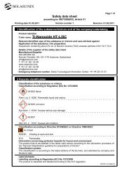 MSDS Ti-Nanoxide HT-L/SC - Solaronix