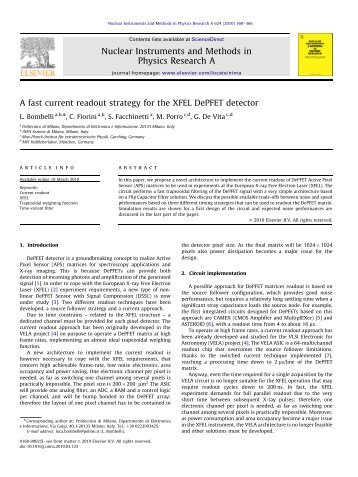 A fast current readout strategy for the XFEL DePFET ... - MPG HLL