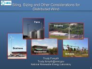 Siting, Sizing and Other Considerations for Distributed Wind