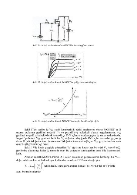 BÃLÃM 1: JFET ve MOSFET'ler (Alan Etkili transistorler)