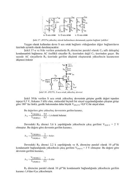 BÃLÃM 1: JFET ve MOSFET'ler (Alan Etkili transistorler)