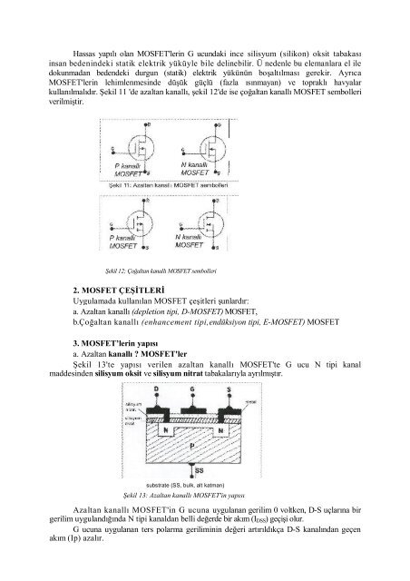 BÃLÃM 1: JFET ve MOSFET'ler (Alan Etkili transistorler)