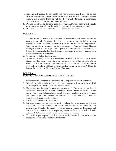 PROGRAMA DE DERECHO MERCANTIL TERCER AÃO (QUINTO ...