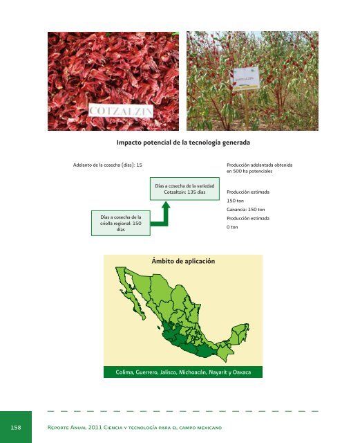 Reporte Anual 2011 Ciencia y tecnologÃ­a para el campo mexicano