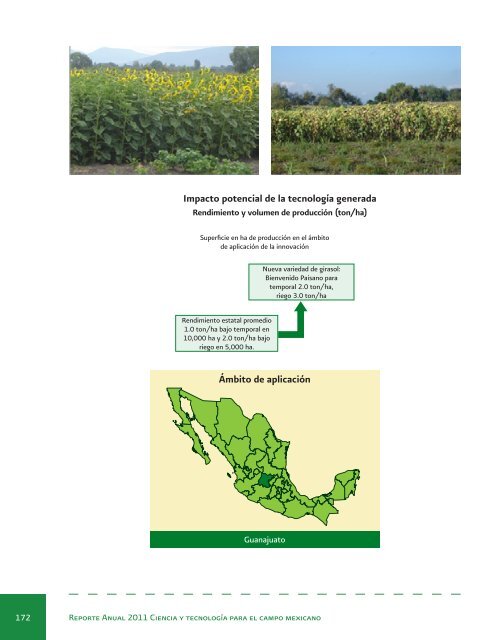 Reporte Anual 2011 Ciencia y tecnologÃ­a para el campo mexicano