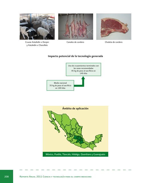 Reporte Anual 2011 Ciencia y tecnologÃ­a para el campo mexicano