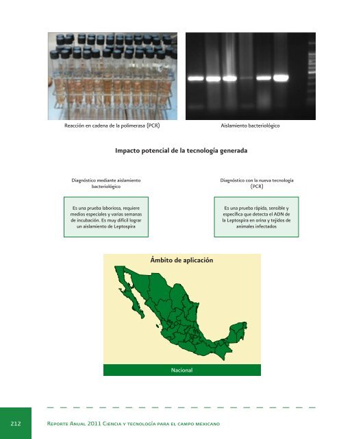 Reporte Anual 2011 Ciencia y tecnologÃ­a para el campo mexicano