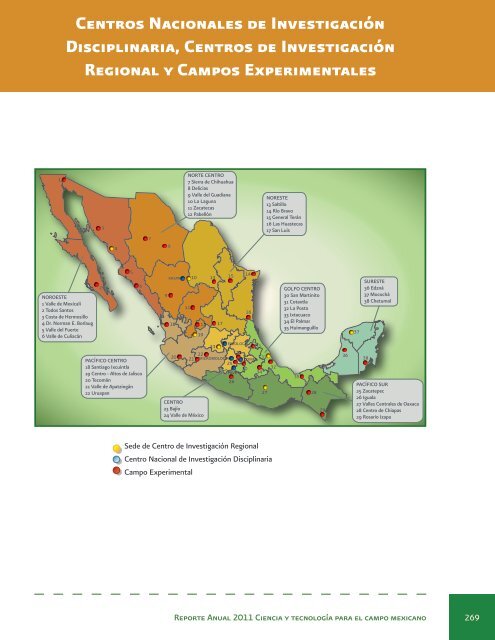 Reporte Anual 2011 Ciencia y tecnologÃ­a para el campo mexicano