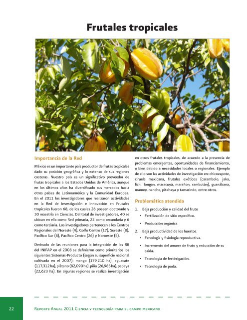 Reporte Anual 2011 Ciencia y tecnologÃ­a para el campo mexicano