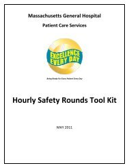 Hourly Safety Rounds Tool Kit - Patient Care Services