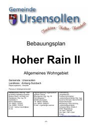 Hoher Rain II - Gemeinde Ursensollen