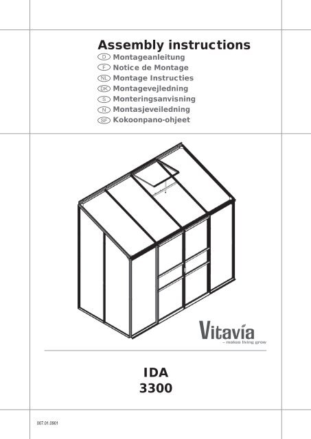 IDA 3300 Assembly instructions - Bony