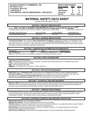 MATERIAL SAFETY DATA SHEET - E-Way.ca