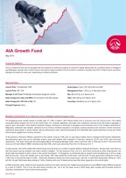 AIA Growth Fund - AIA Singapore