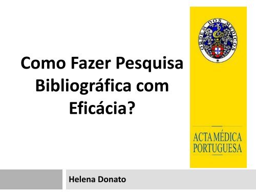 Como Fazer Pesquisa Bibliográfica com Eficácia? - RIHUC