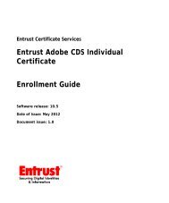 Entrust Adobe CDS Individual Certificate Enrollment ... - Entrust, Inc.