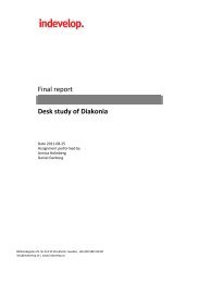 Indevelop desk study, full version - Diakonia