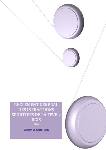 reglement general des infractions sportives de la ... - Extranet FFVB