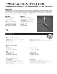 DYNISCO MODELS EPR5 & EPR6 Amplified Output, Enhanced ...