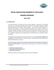 witsa-[association member] ict excellence awards program