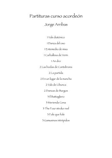 Descargar pdf partituras mÃƒÂºsica popular - Jorge Arribas