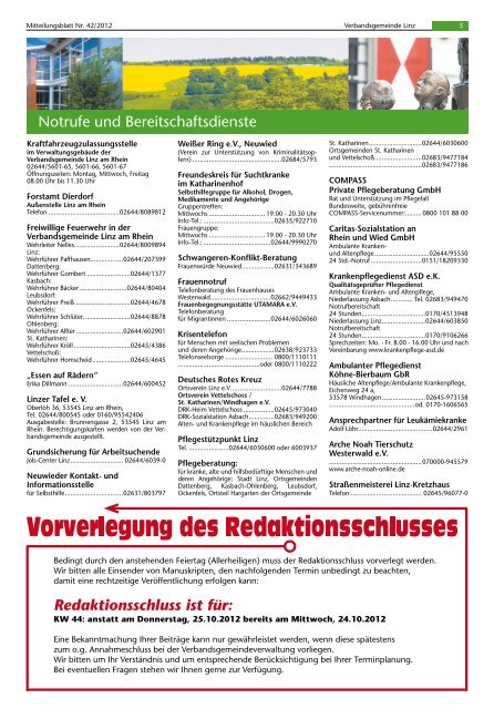 Ausgabe Nr. 42 vom 17.10.2012 - Verbandsgemeindeverwaltung ...