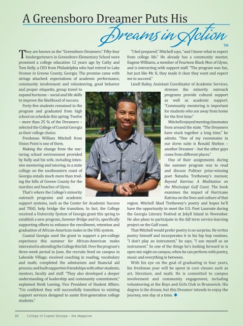 the Magazine, Volume 2 Issue 2 - The College of Coastal Georgia