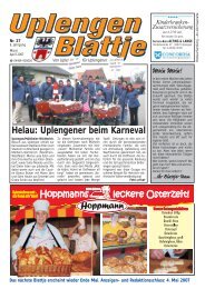 Helau: Uplengener beim Karneval - Uplengen Blattje