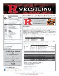 match notes - Rutgers