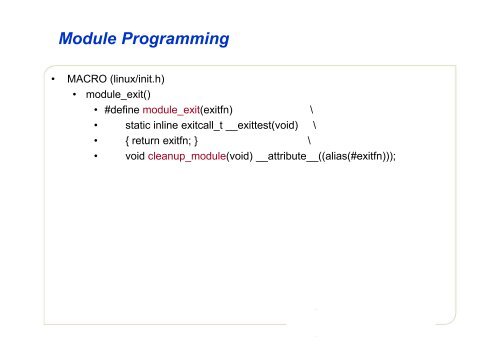 Linux Module Programming - dmclab.hanyang.ac.kr