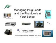 Managing Plug Loads and the Phantom's in Your School - Maryland ...