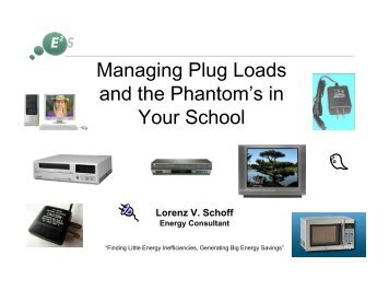 Managing Plug Loads and the Phantom's in Your School - Maryland ...