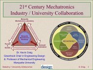 21 Century Mechatronics Industry / University Collaboration