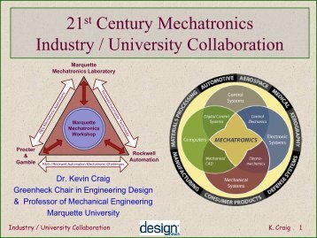 21 Century Mechatronics Industry / University Collaboration