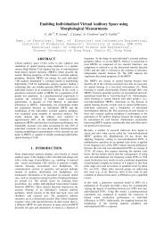 Enabling Individualized Virtual Auditory Space using ... - CiteSeerX