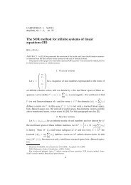 The SOR method for infinite systems of linear equations (III)