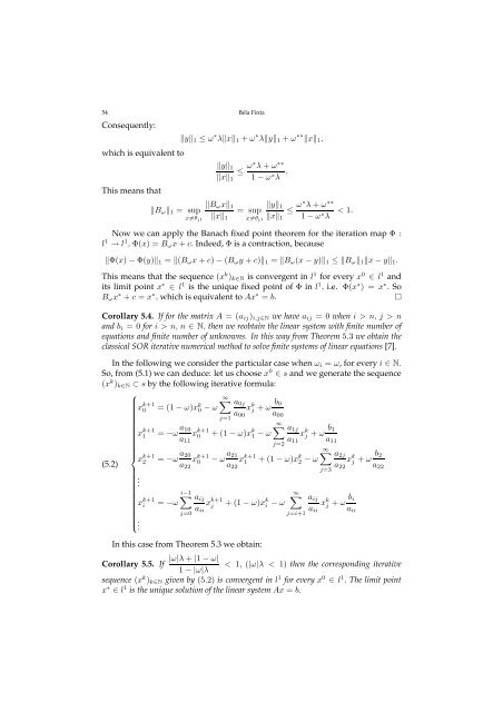 The SOR method for infinite systems of linear equations (III)