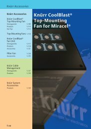 KnÃ¼rr CoolBlastÂ® Top-Mounting Fan for MiracelÂ®