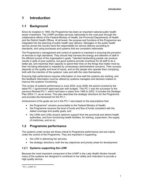 LHW Systems Review - Oxford Policy Management